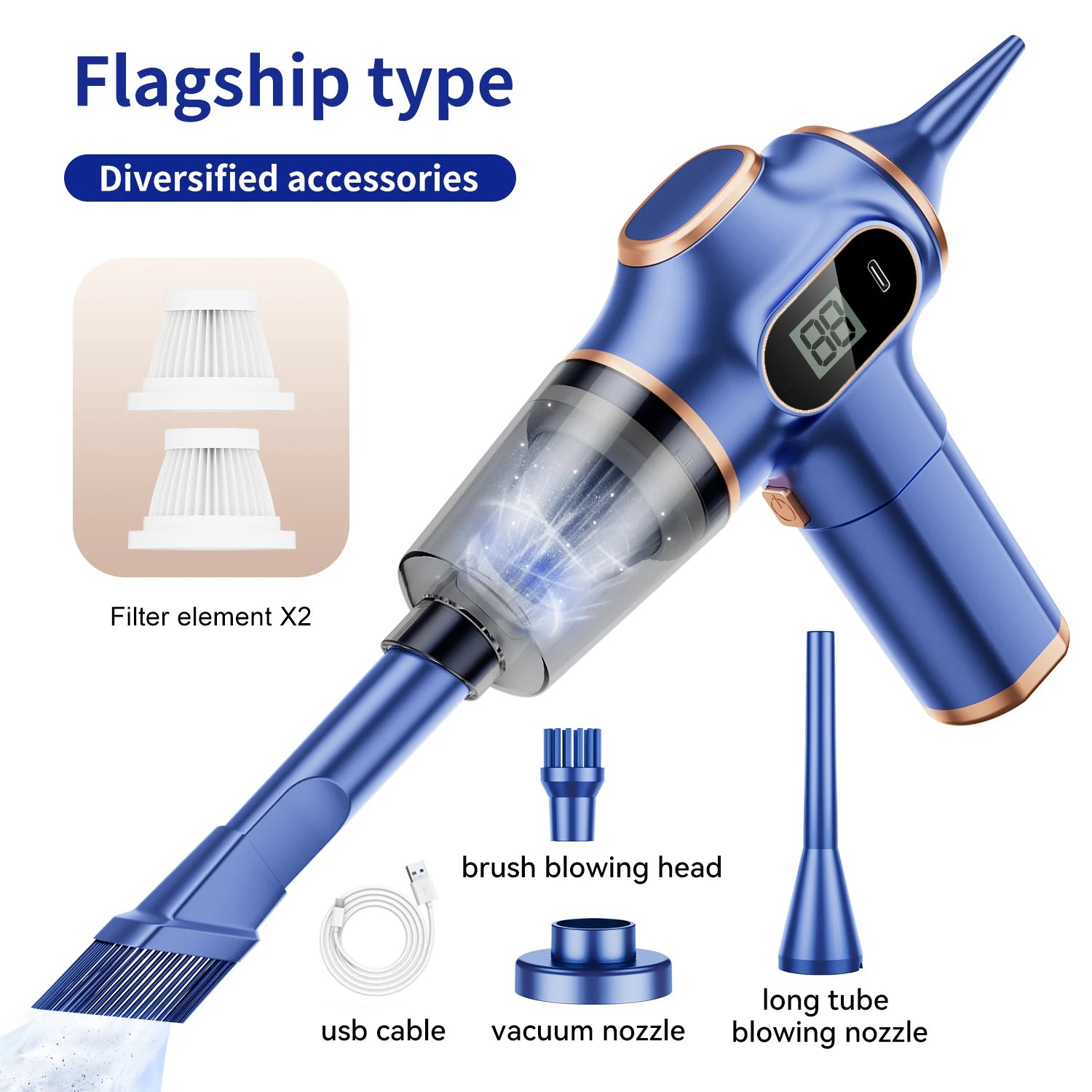 NEW ABS Wireless Car Vacuum Cleaner Home Appliance Sofa