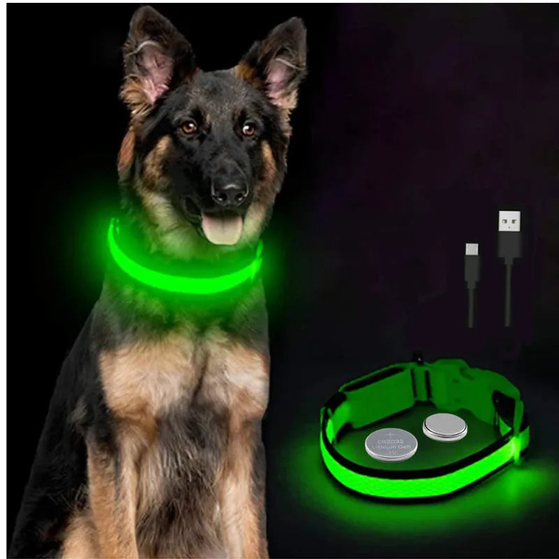 3 Modes Dog Luminous Charge Collar Led Usb Cat Dogs
