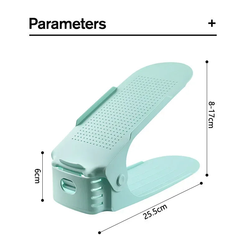 10Pcs Shoe Stacker Adjustable Shoe Slots Organizer Shoes