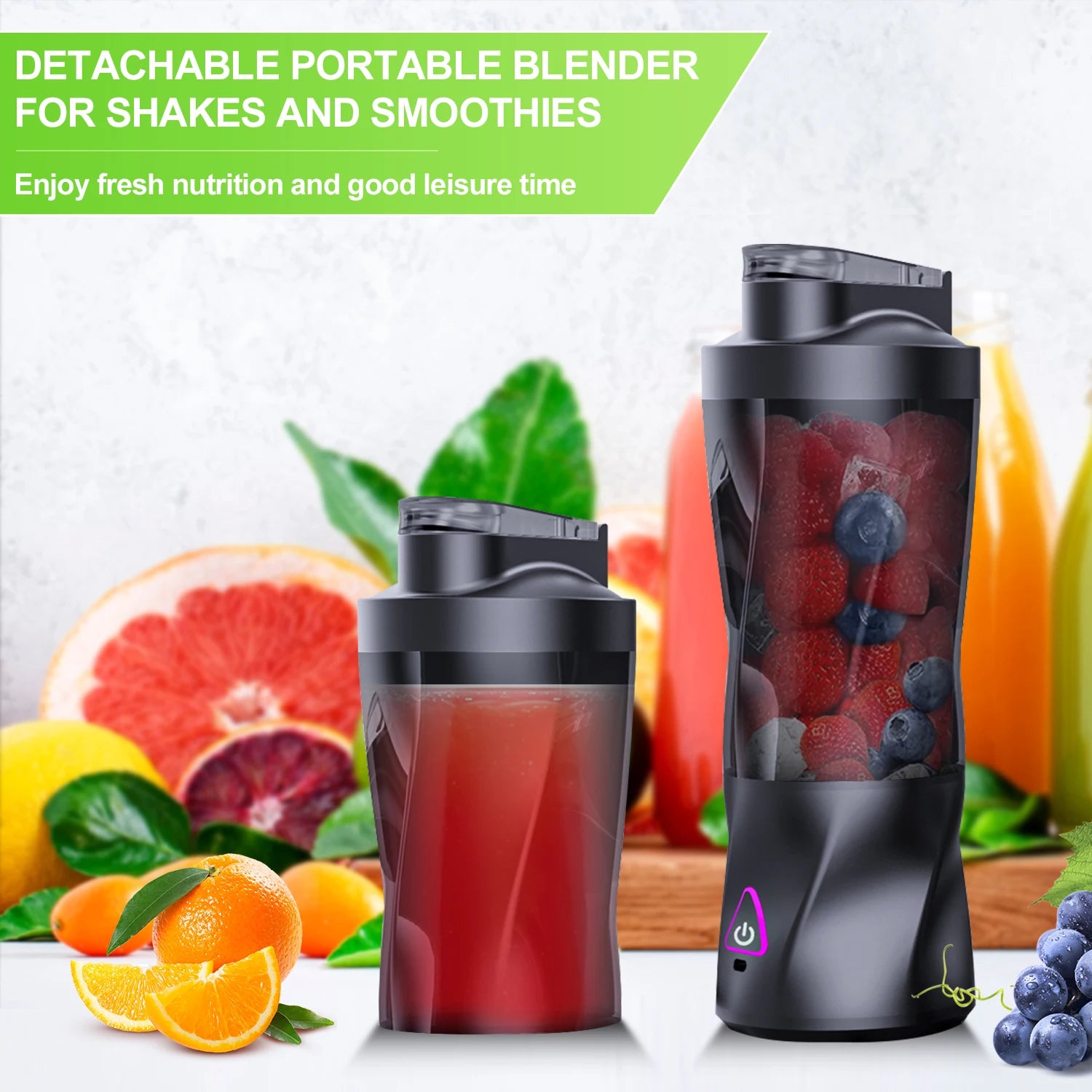 Electric Portable Juicer Fresh Fruit Mixer 700ML Multifunctional