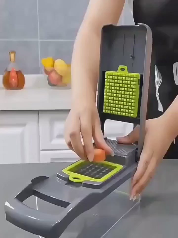 Multifunctional Vegetable Chopper Handle Food Grate Food Chopper  14/16